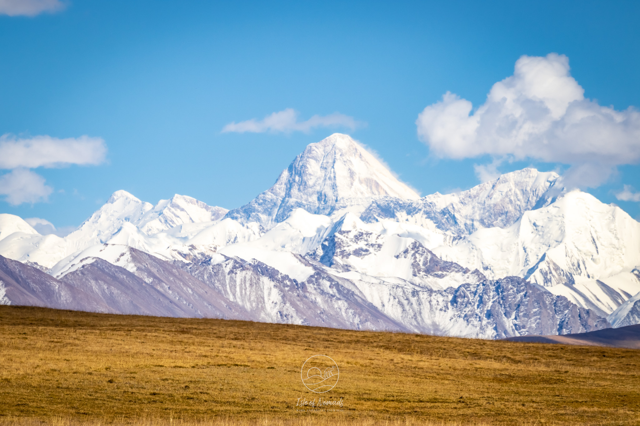 A view of the 7000m high Khan Tengri