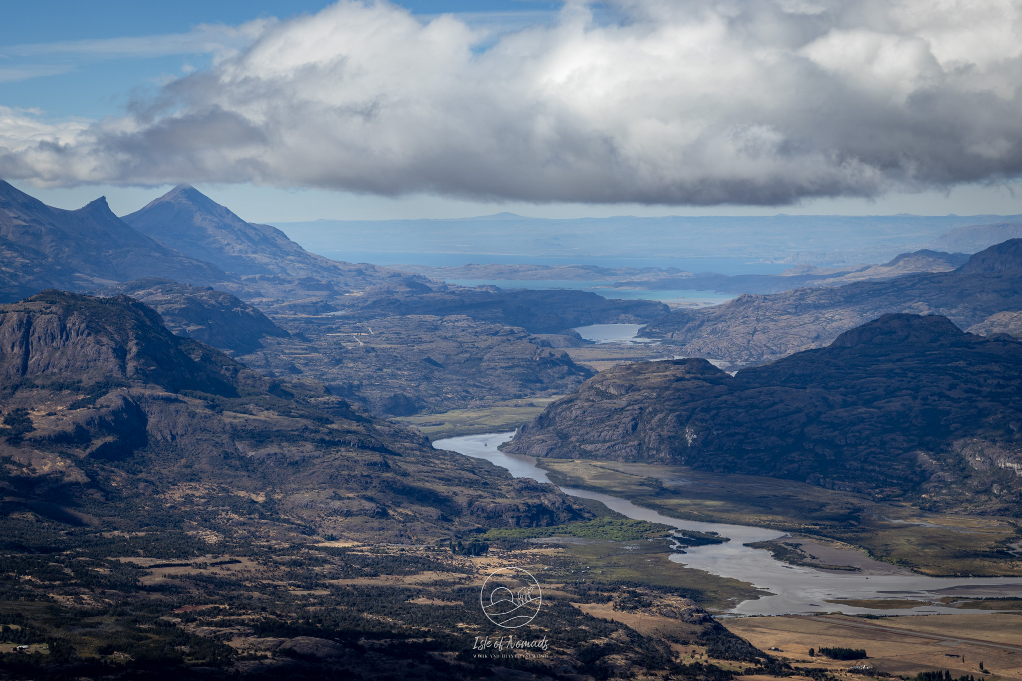 A view of the landscape along the Carretera in the region around Cerro Castillo