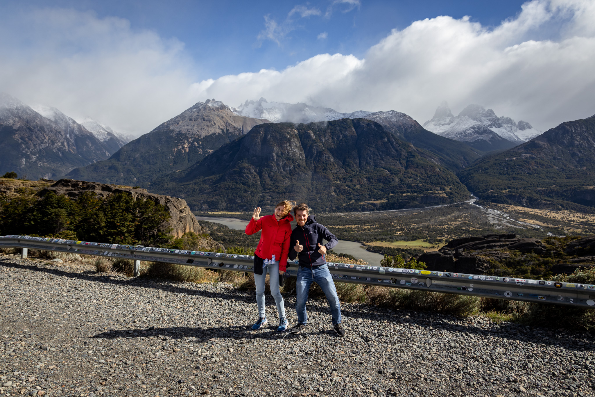 This was some of the strongest wind I ever experienced - it almost lifted us off our feet!