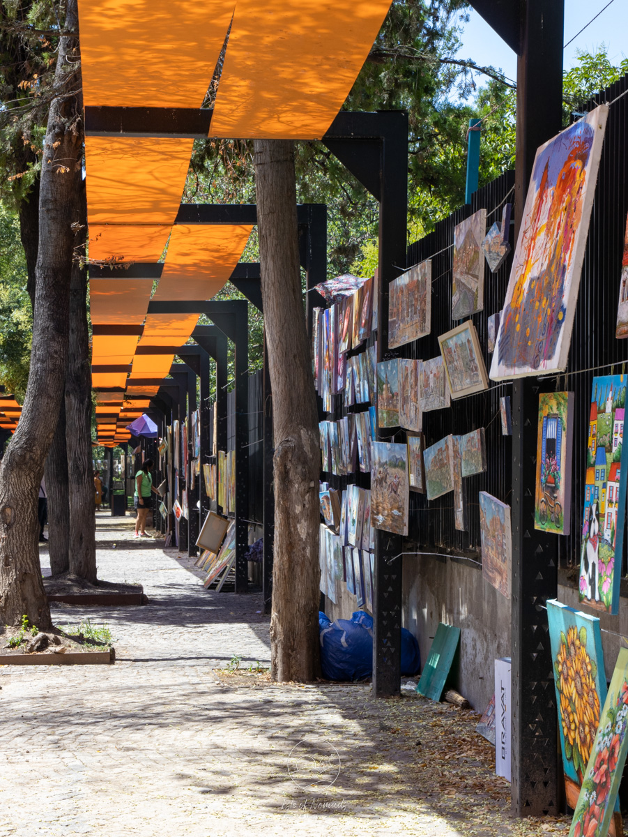 The dry bridge market showcases the work of many street artists