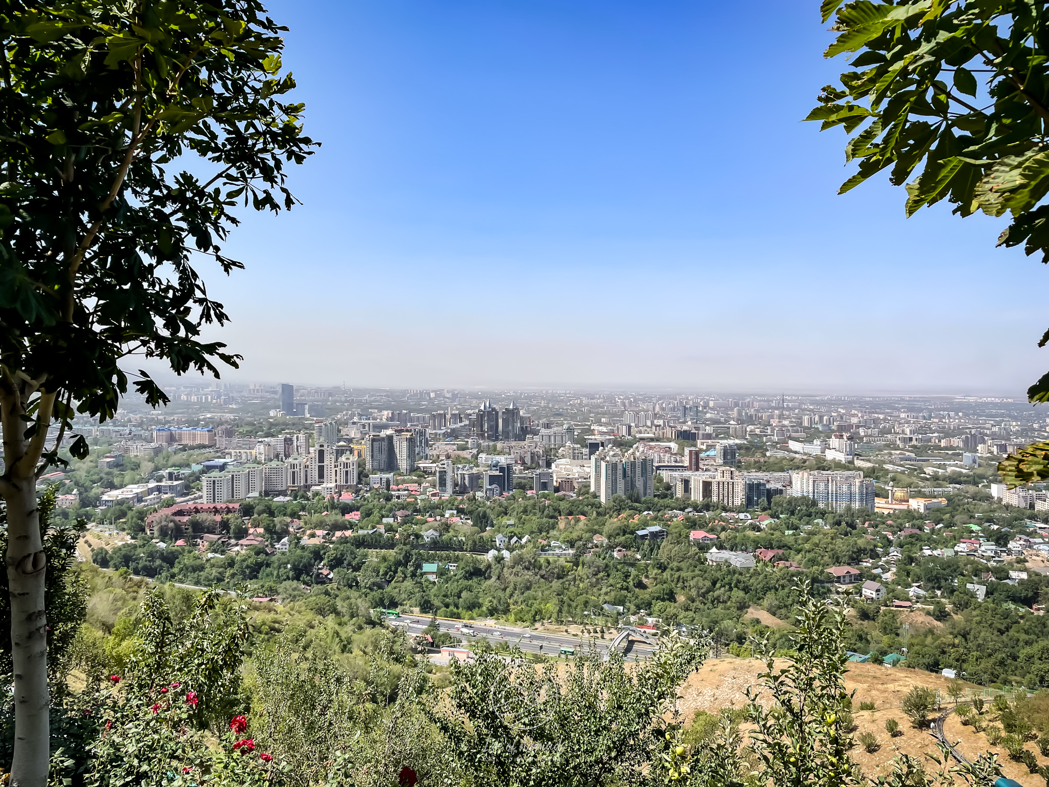 View on Almaty from the Koktobe mountain