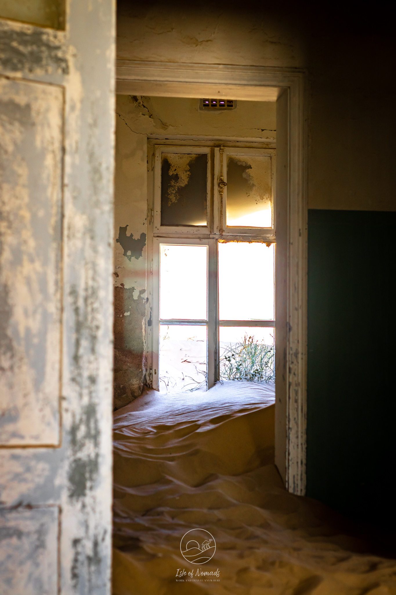 Kolmanskop is an old Gold Mining Town that is slowly being reclaimed by the desert...