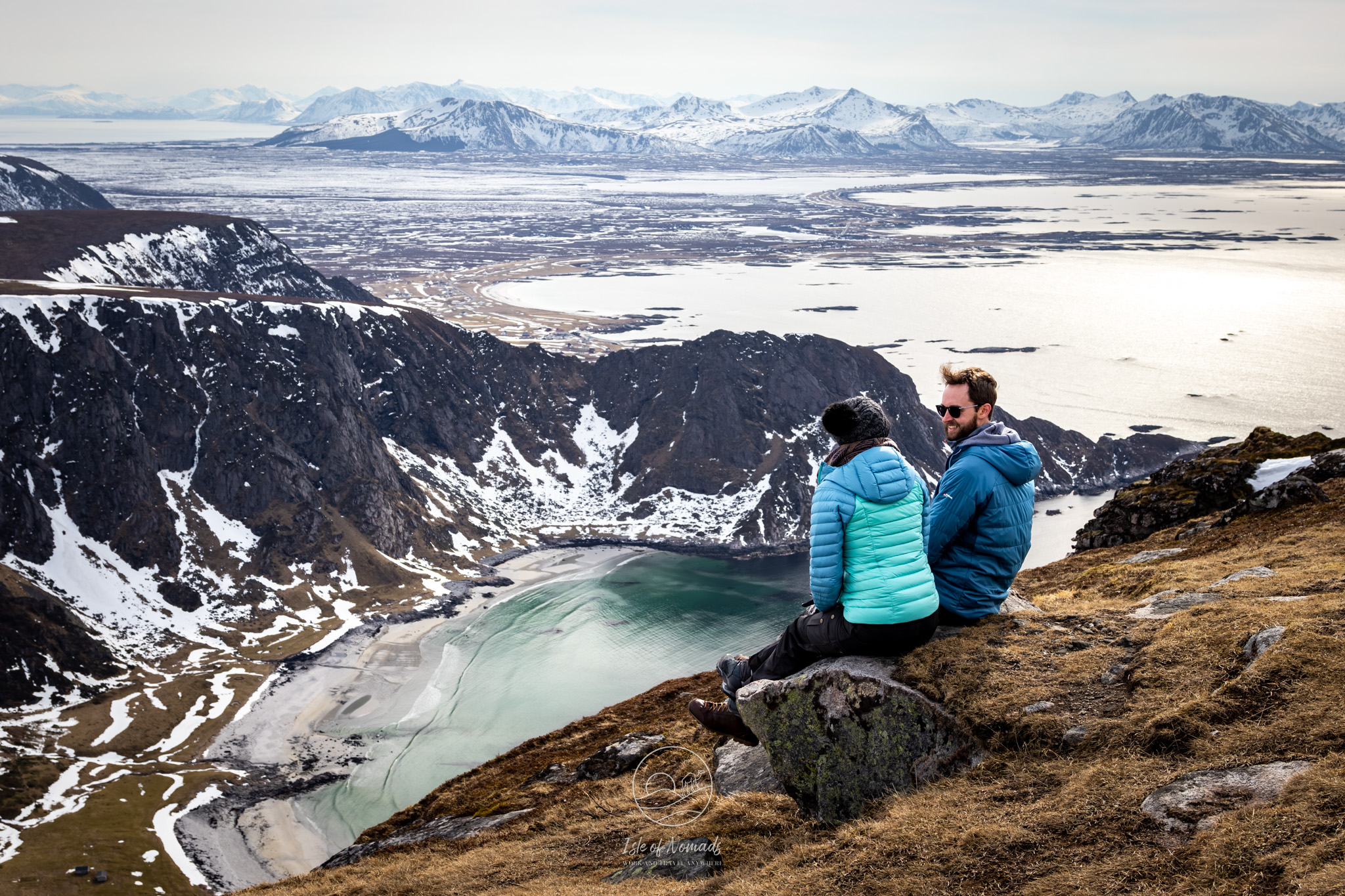 Enjoying the views from the Måtinden hike