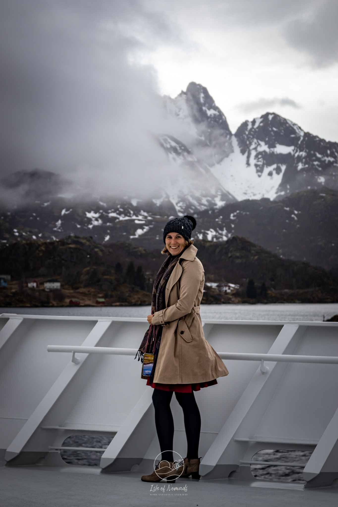 Me on the deck of the Havila en route to Svolvaer