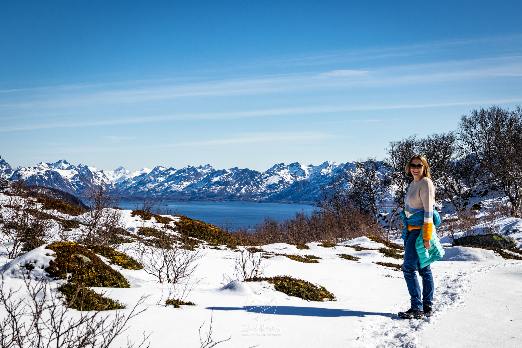 The views of Lofoten from Hadseløyaon the Haugnyken hike