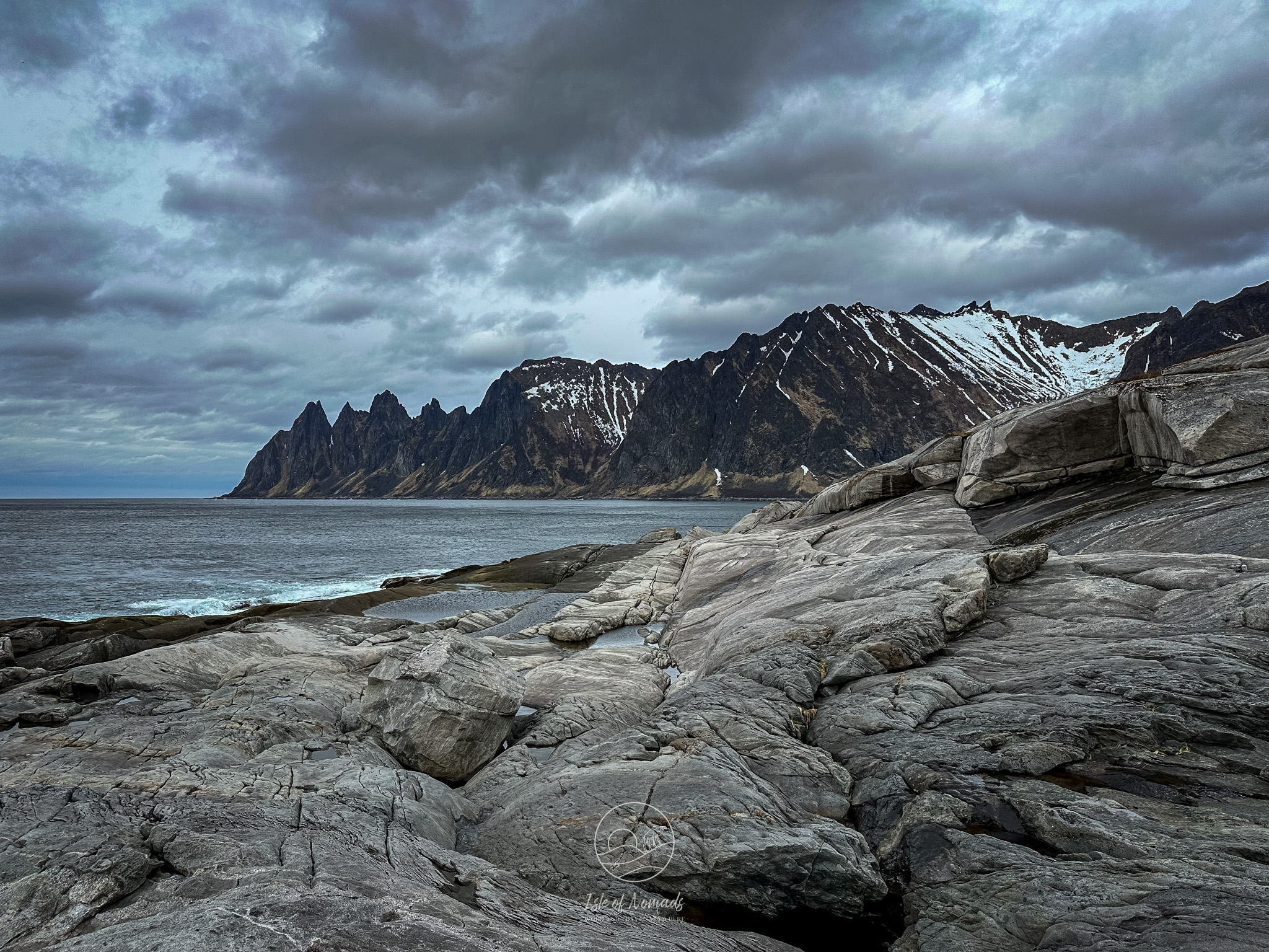 Senja has some great beaches with the beautiful backdrop of the surrounding mountains