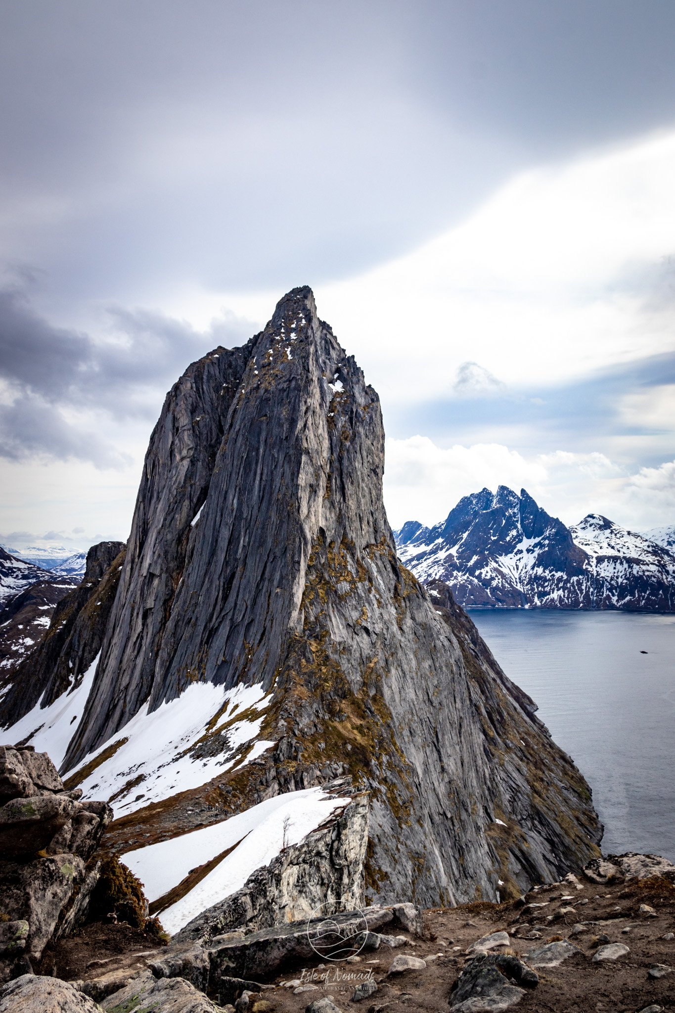 View of Segla from the Hesten hike