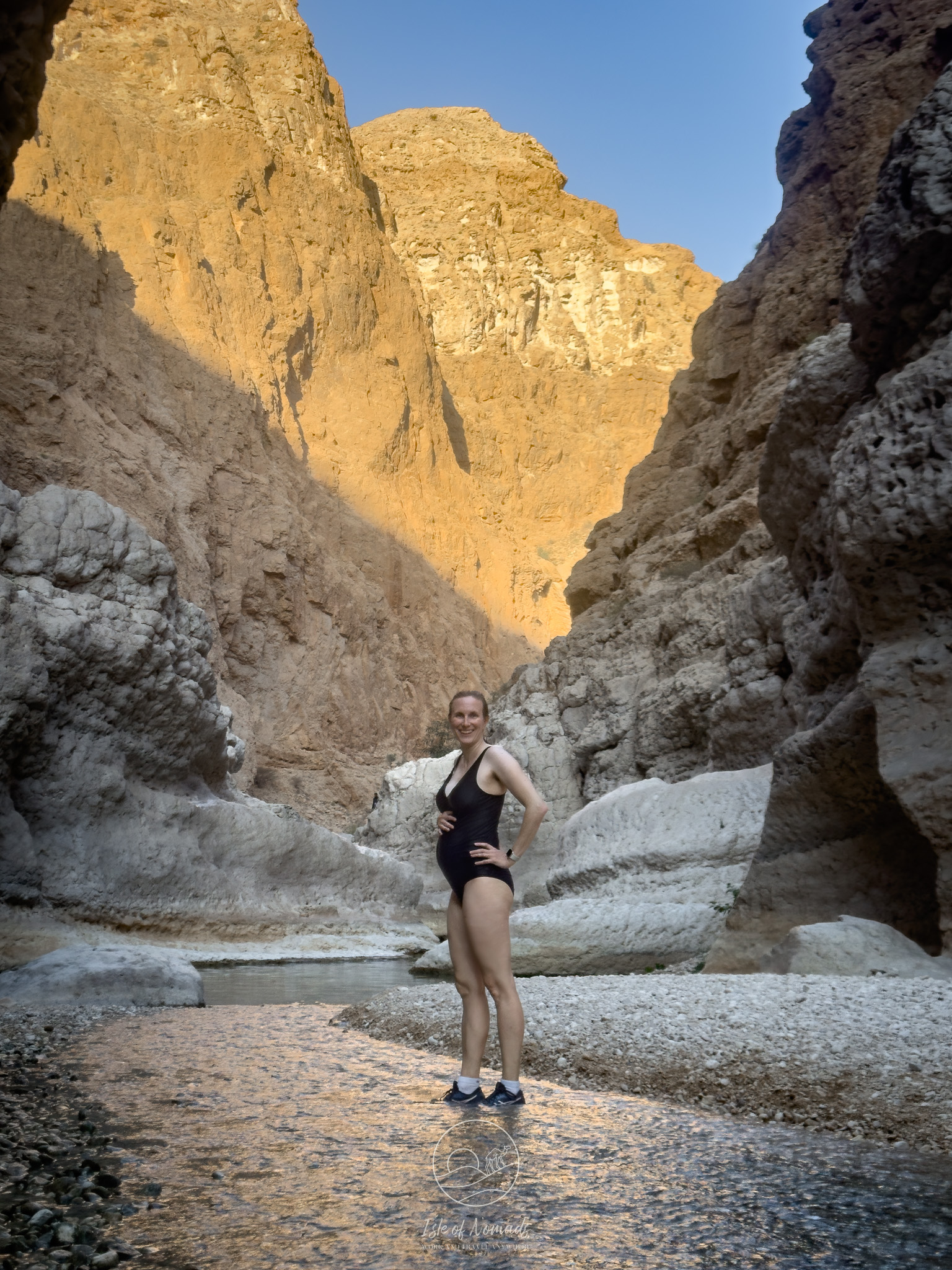 Laura at Wadi Shab