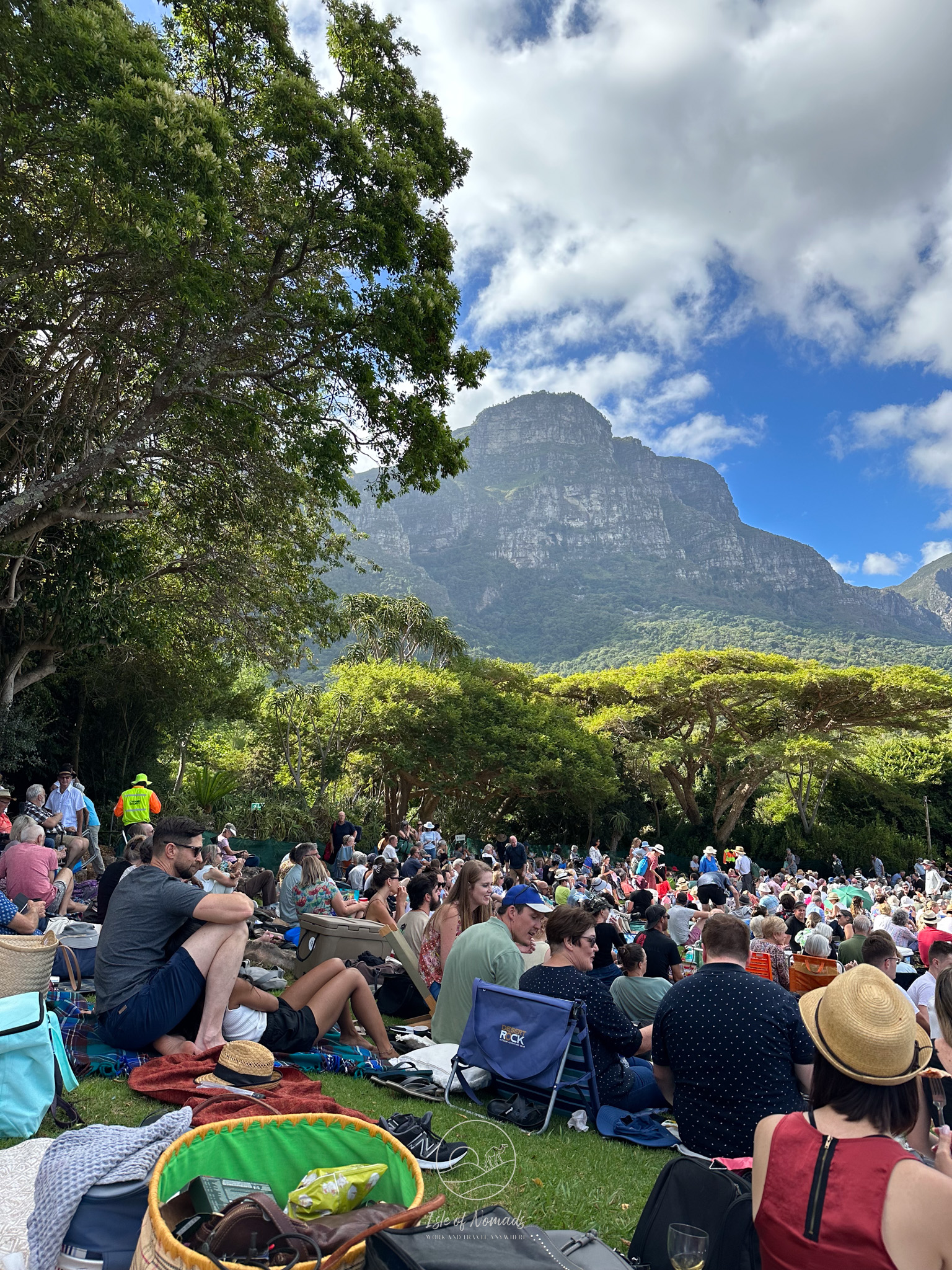 During the summer months, Kirstenbosch holds its famous picnic concerts