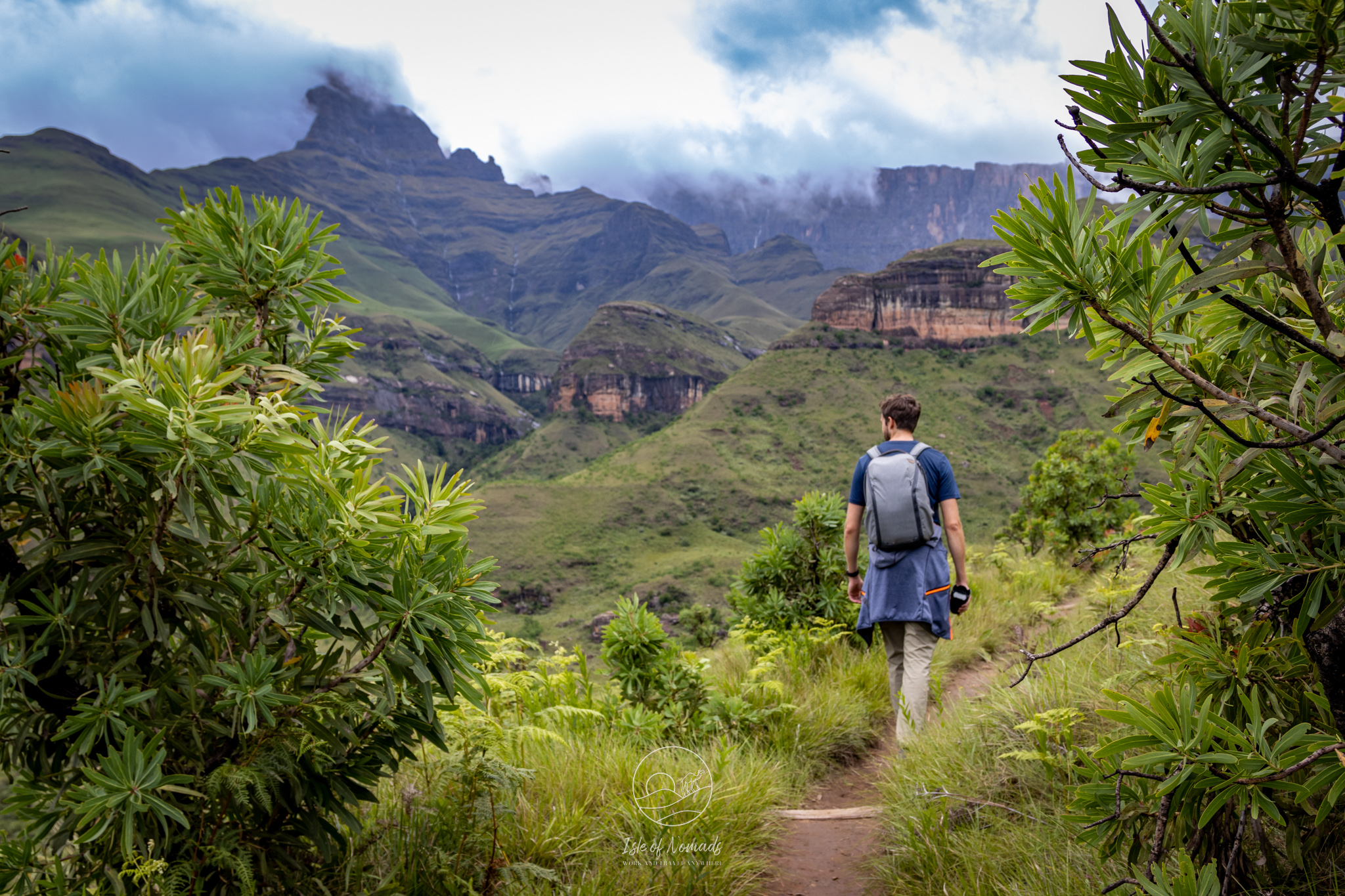 As you can see, days were quite cloudy with occasional rains when we visited Drakensberg in November. But you can still get some hikes in if you time them right.