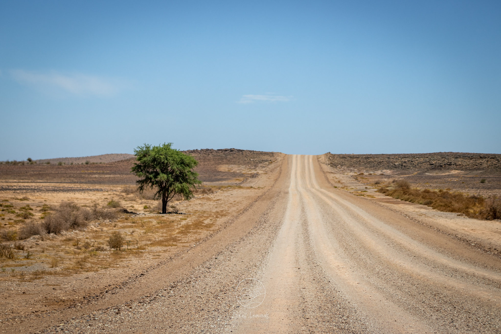 Many of the roads we drove looked like this: not paved, but in good condition