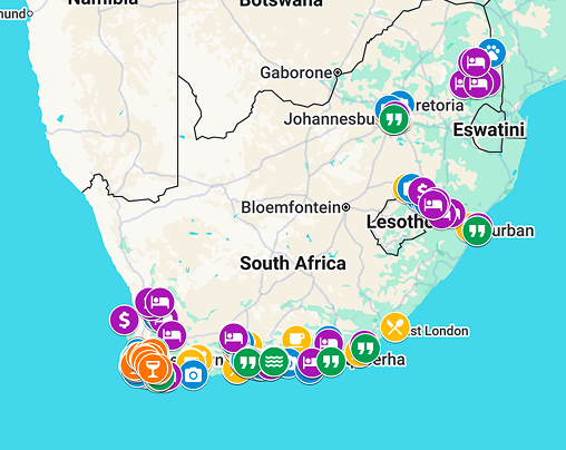 South Africa Travel Map Preview