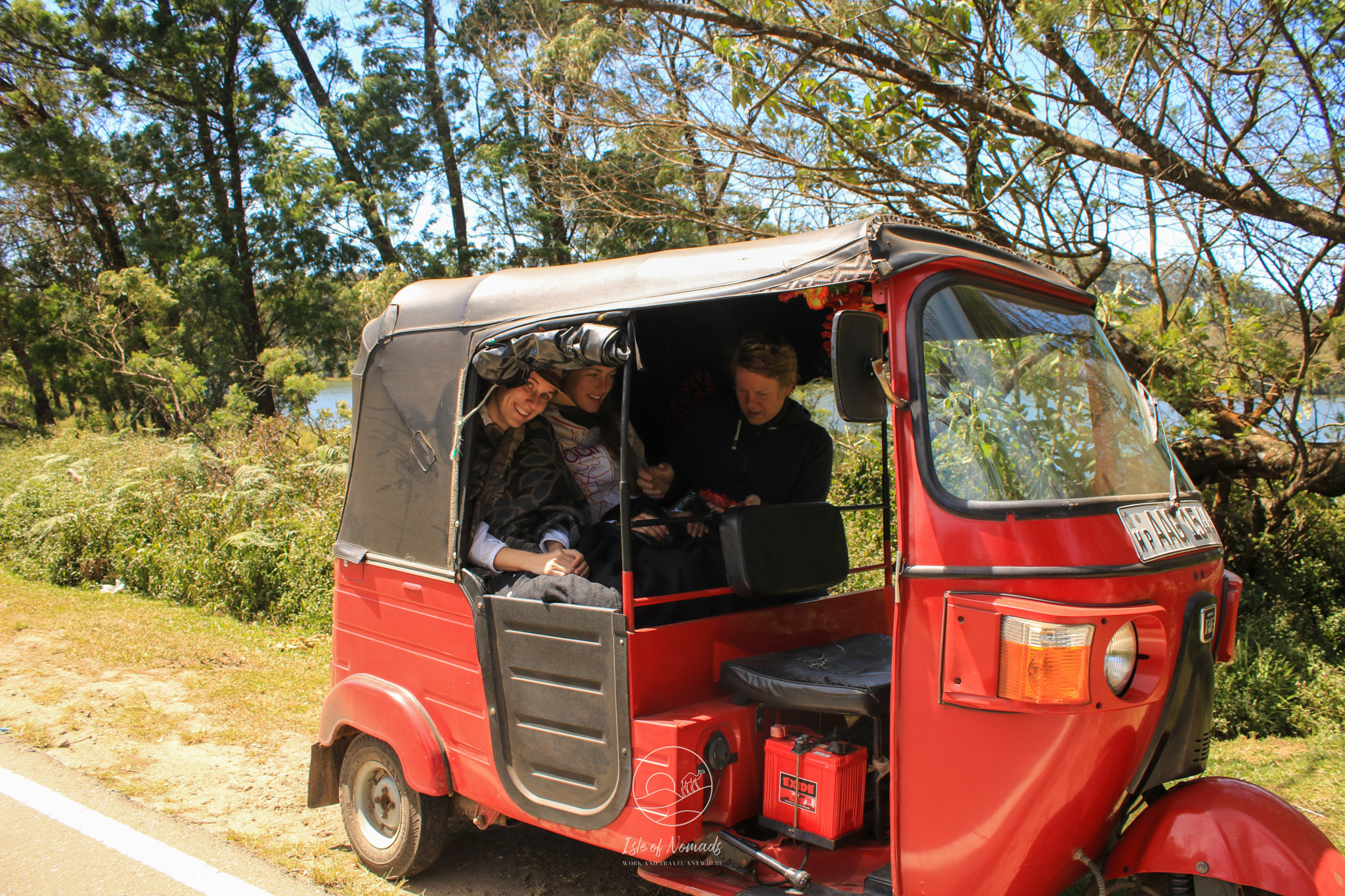 In theory, a Tuk-Tuk fits up to 4 persons