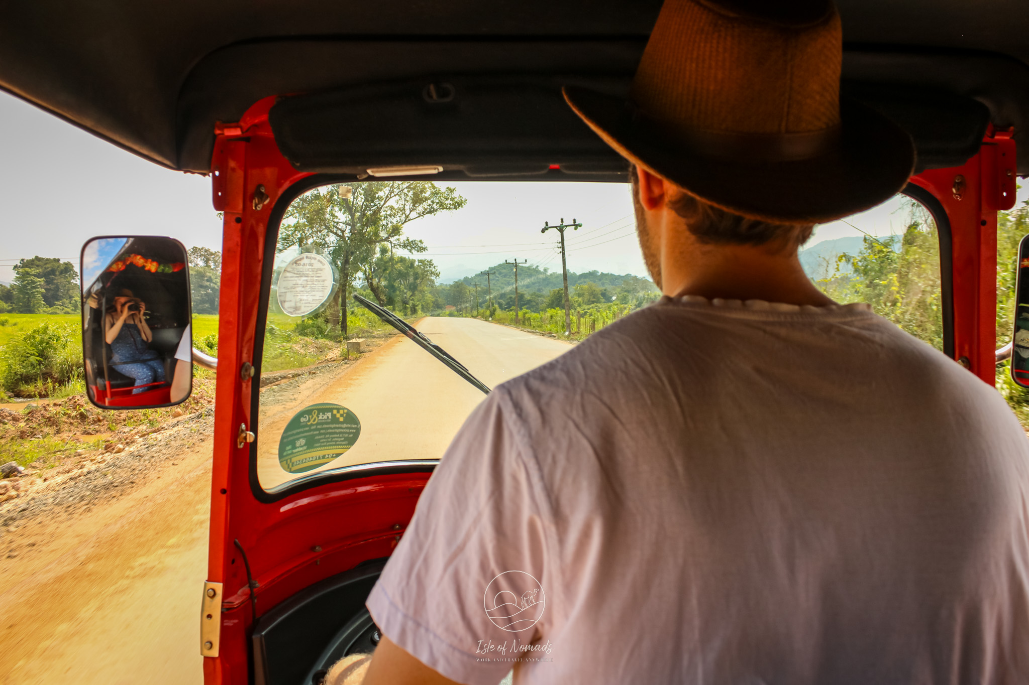 The back seat of the Tuk-Tuk is a great spot for taking pictures