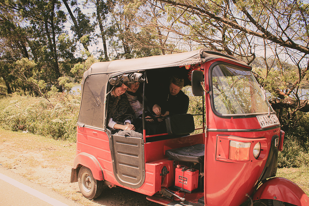 In theory, a Tuk-Tuk fits up to 4 persons