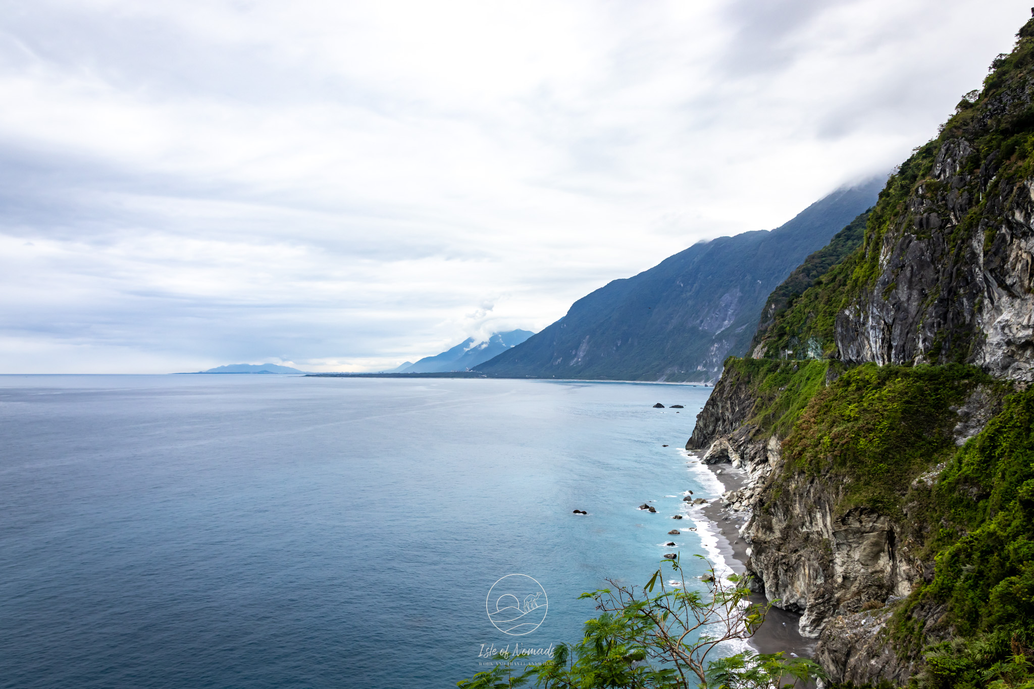 View of the east coast of Taiwan